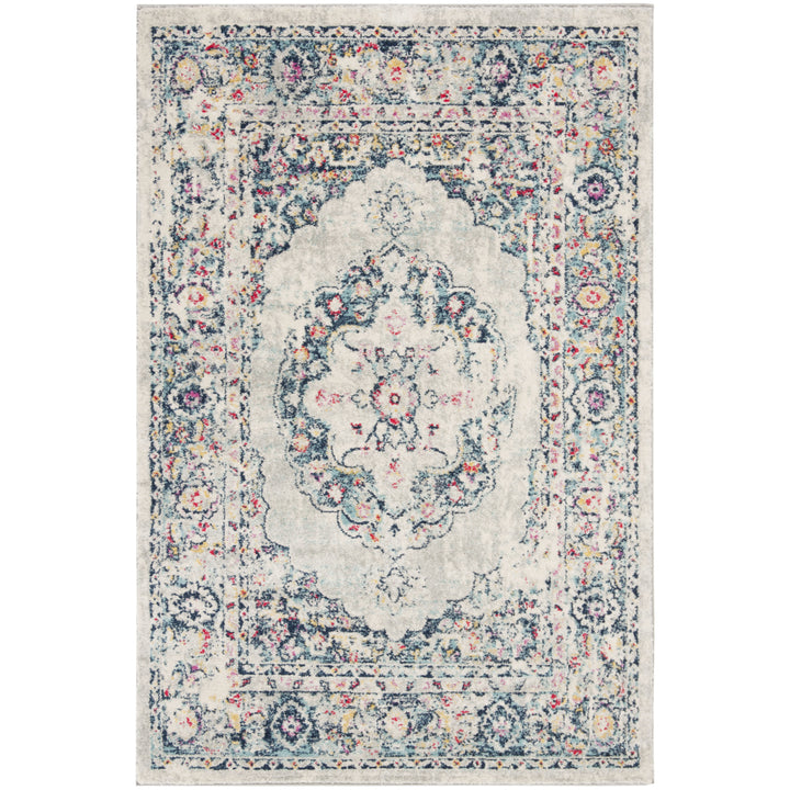 SAFAVIEH Madison Collection MAD931F Lt Grey / Fuchsia Rug Image 8