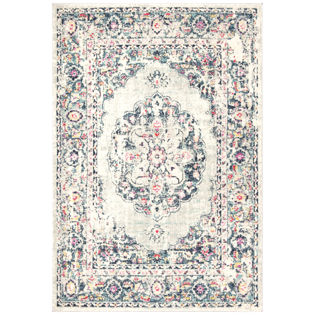 SAFAVIEH Madison Collection MAD931F Lt Grey / Fuchsia Rug Image 9