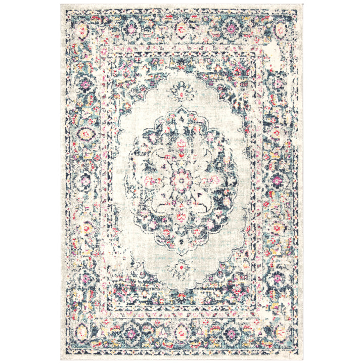 SAFAVIEH Madison Collection MAD931F Lt Grey / Fuchsia Rug Image 9