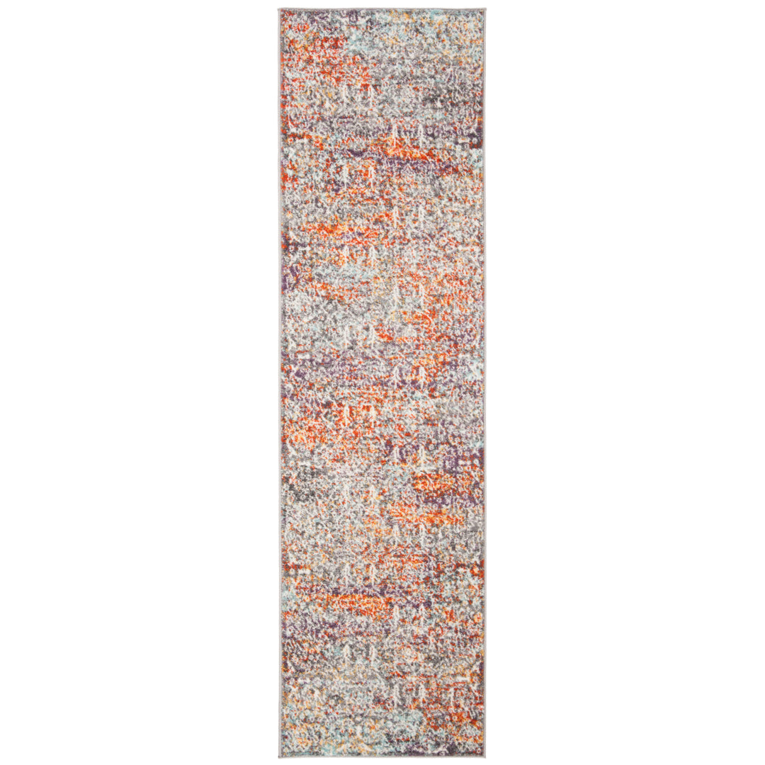 SAFAVIEH Madison Collection MAD944G Lt Grey / Lt Blue Rug Image 4