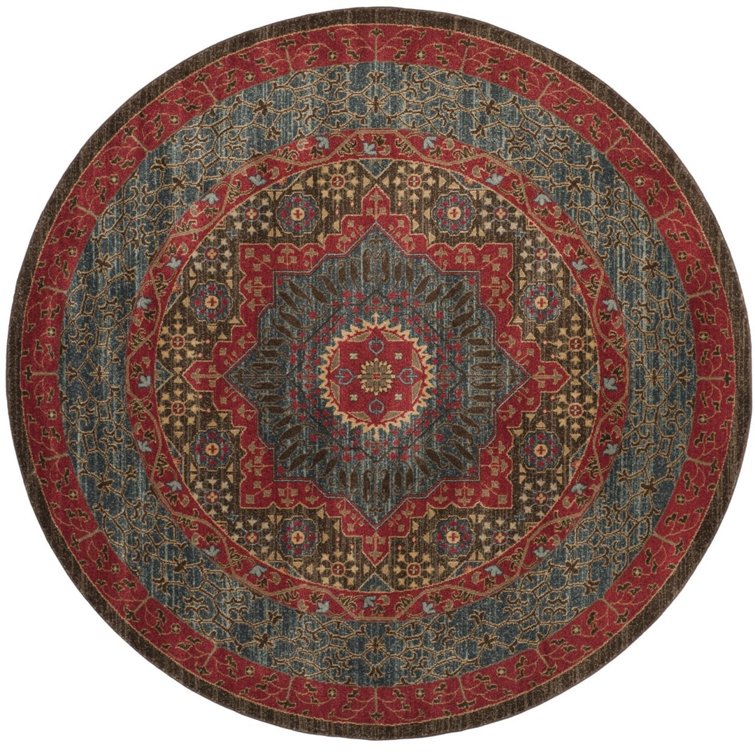 SAFAVIEH Mahal Collection MAH620C Navy / Red Rug Image 4