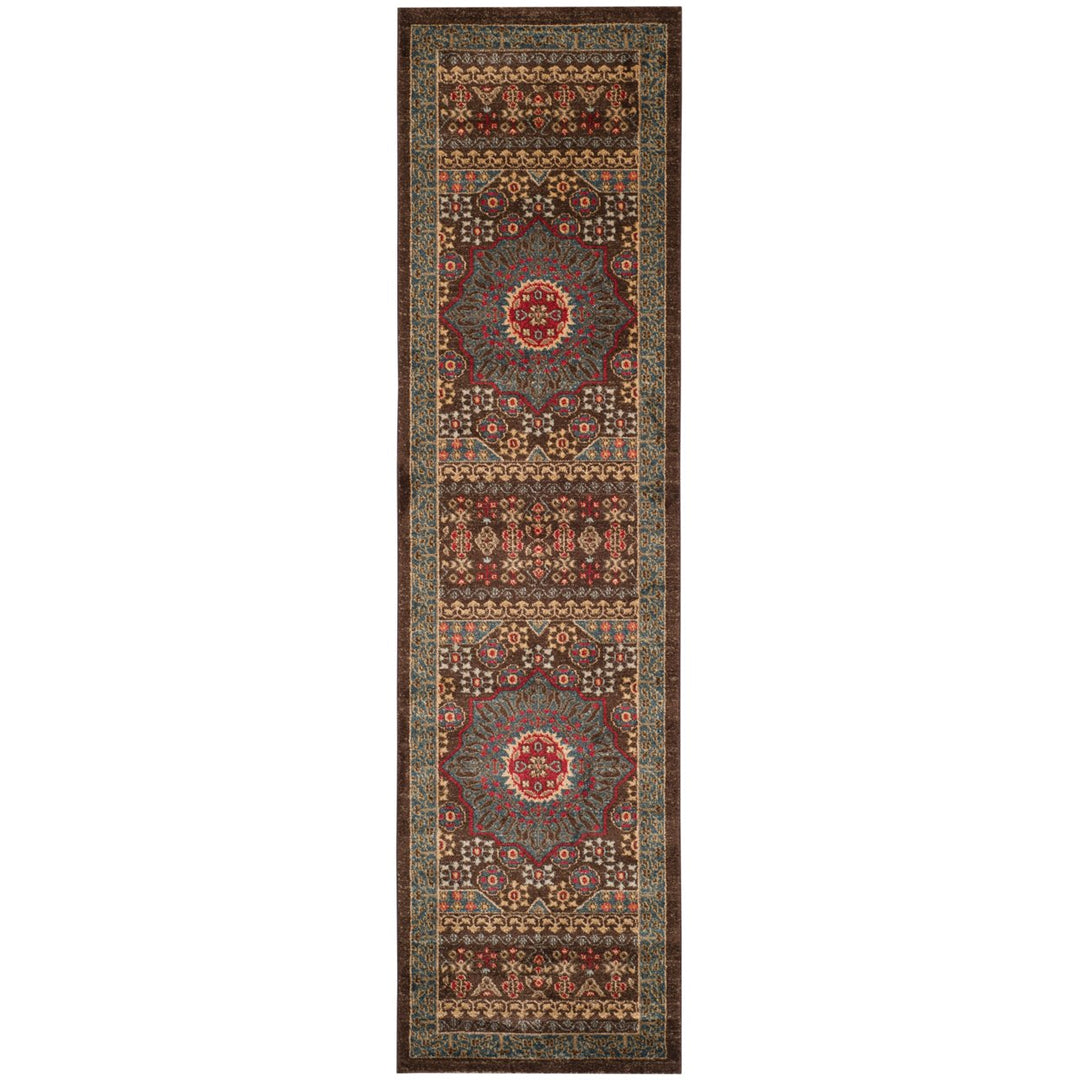 SAFAVIEH Mahal Collection MAH620C Navy / Red Rug Image 5