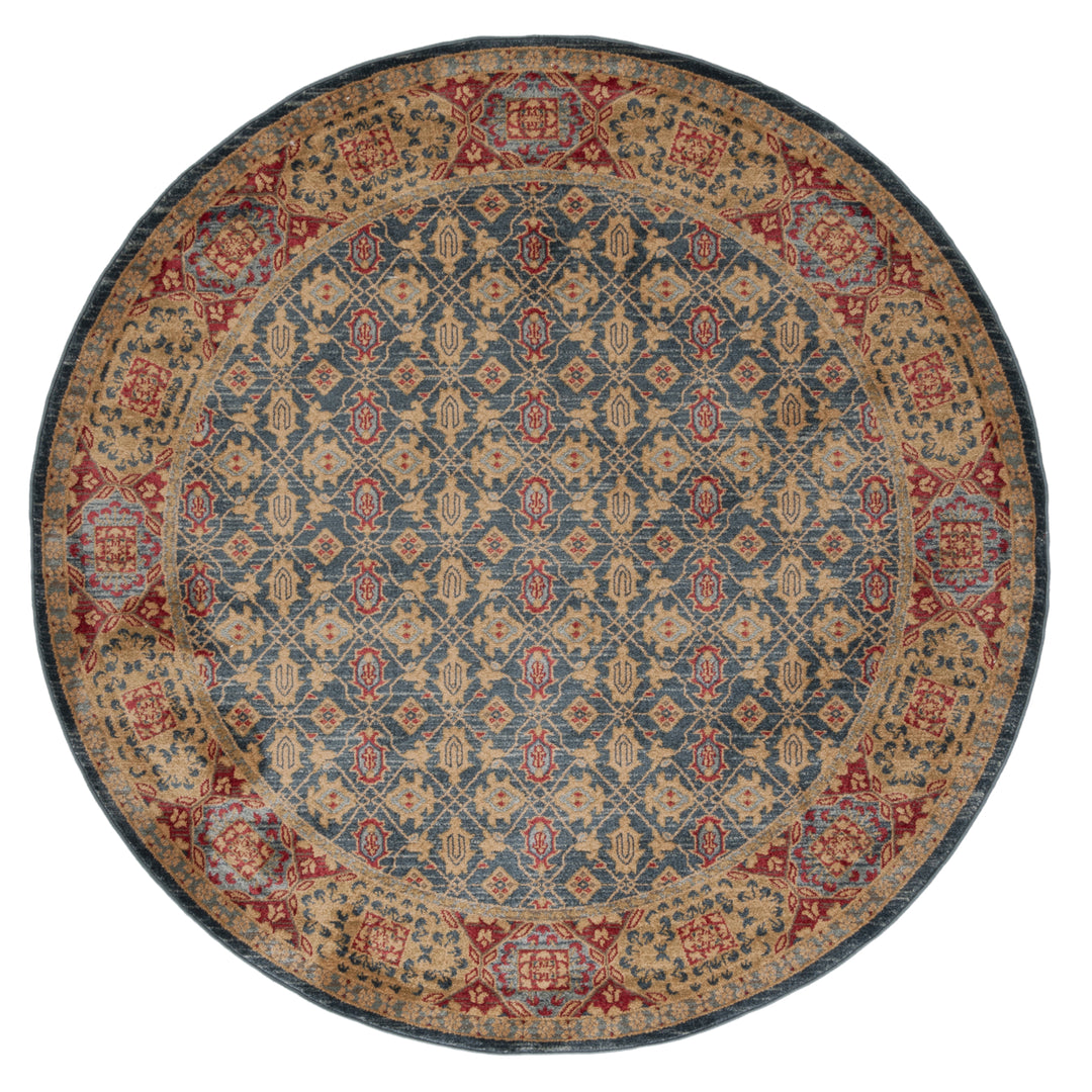 SAFAVIEH Mahal Collection MAH623K Light Blue / Red Rug Image 4