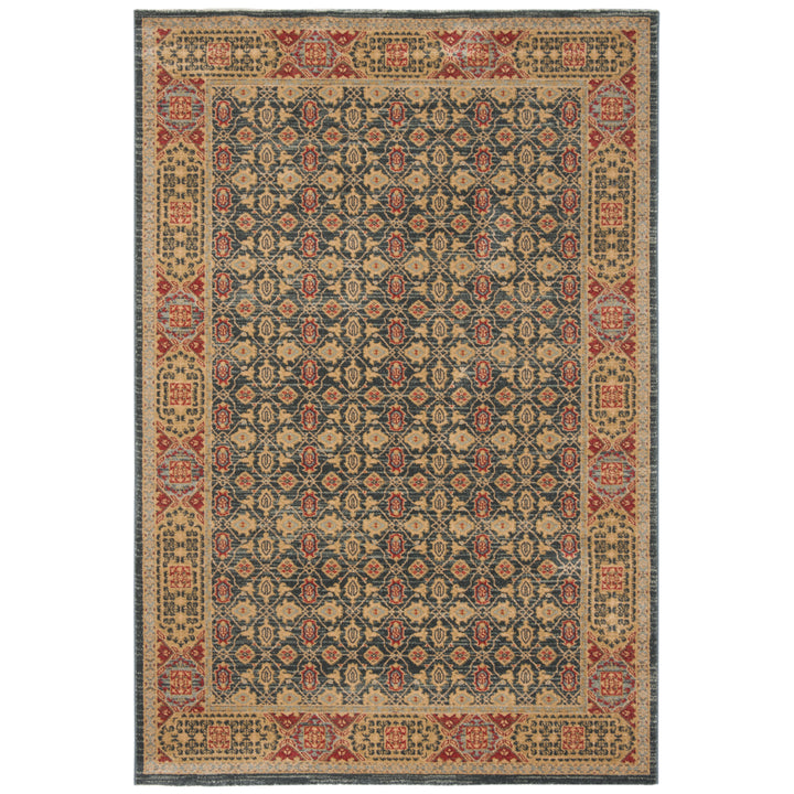 SAFAVIEH Mahal Collection MAH623K Light Blue / Red Rug Image 7