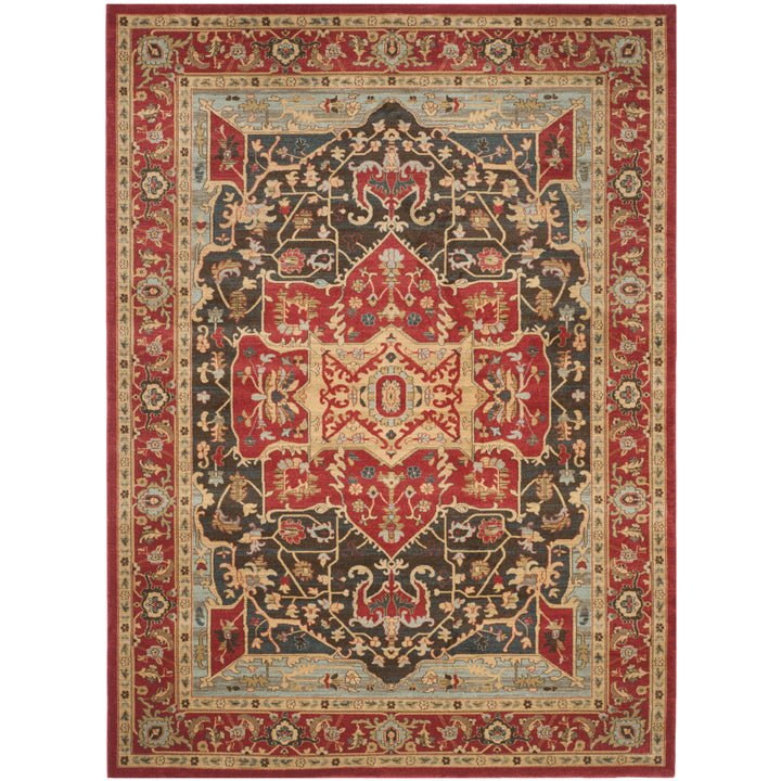 SAFAVIEH Mahal Collection MAH625D Red / Red Rug Image 1