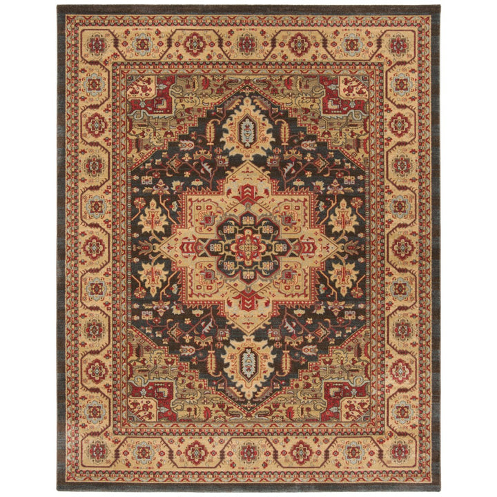 SAFAVIEH Mahal Collection MAH656E Navy / Natural Rug Image 1