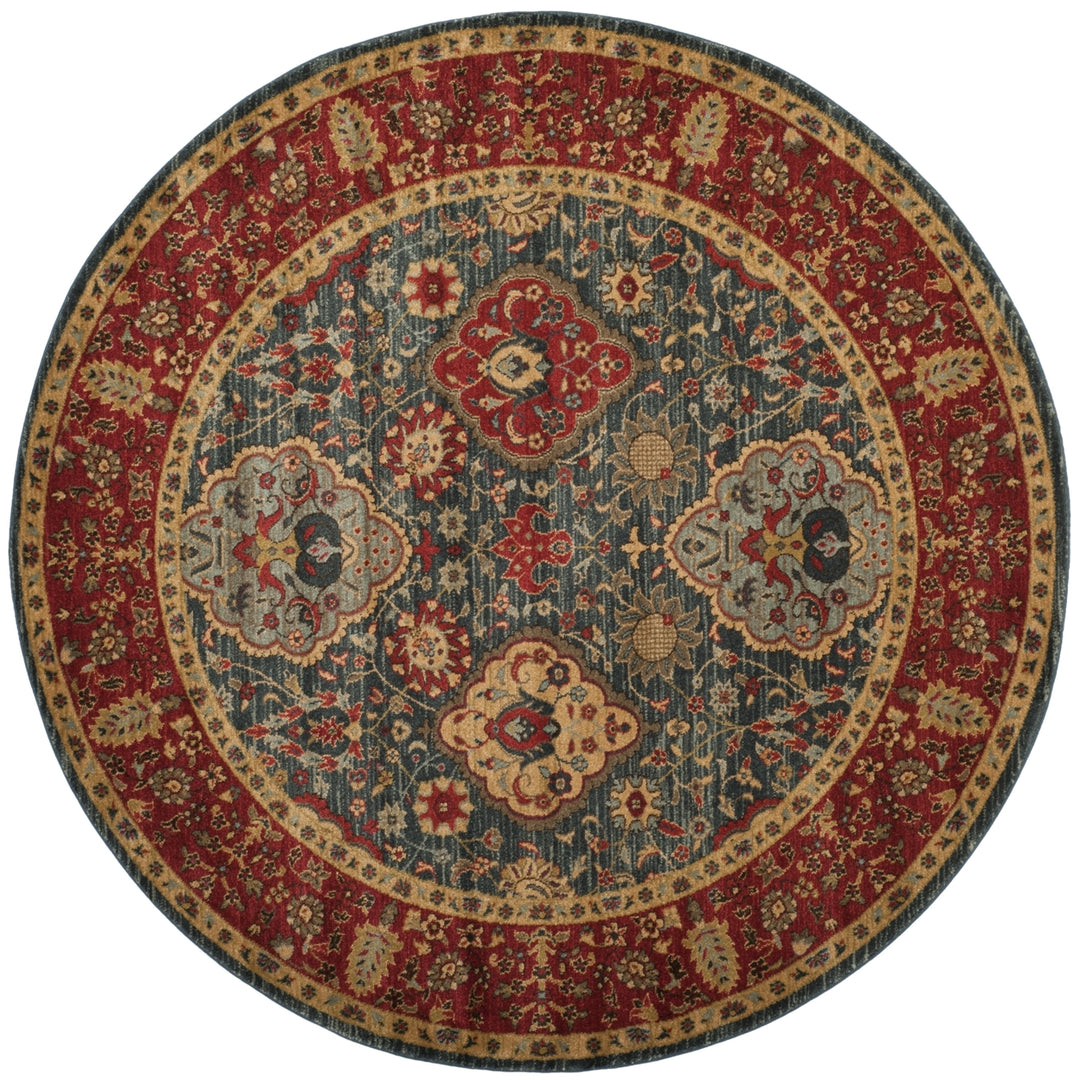 SAFAVIEH Mahal Collection MAH655C Navy / Red Rug Image 4