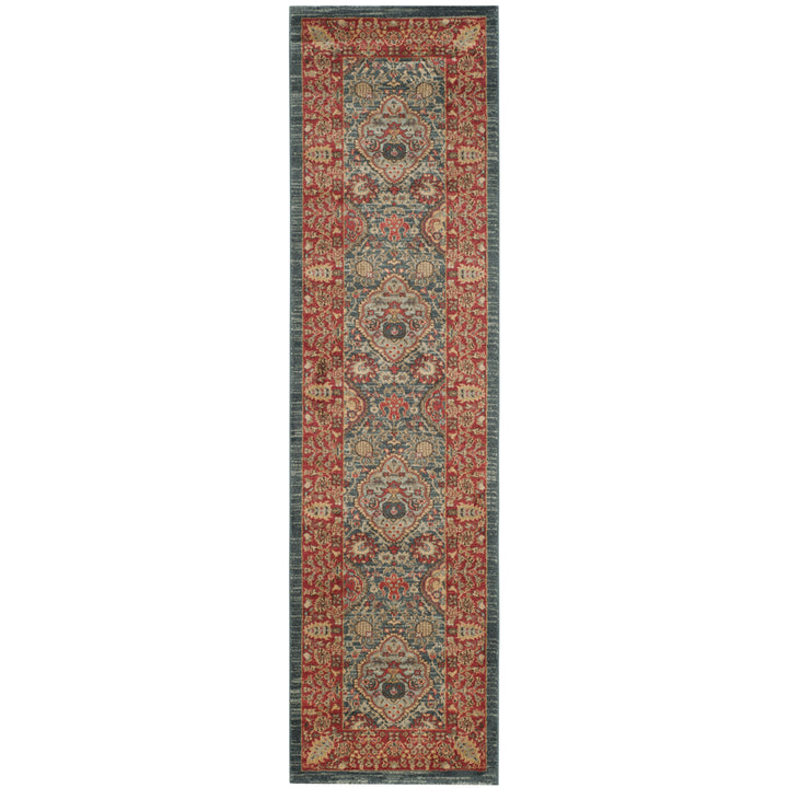 SAFAVIEH Mahal Collection MAH655C Navy / Red Rug Image 5