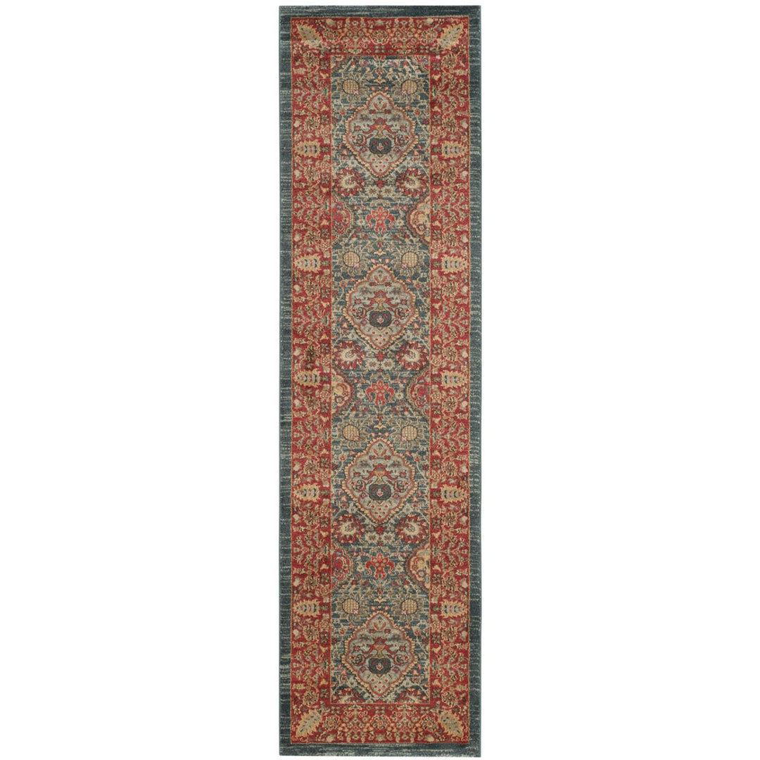 SAFAVIEH Mahal Collection MAH655C Navy / Red Rug Image 1