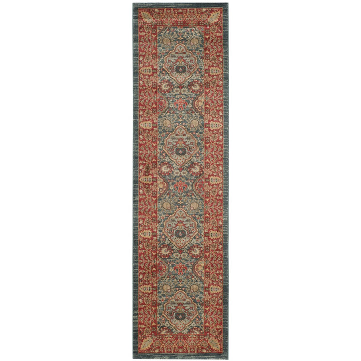 SAFAVIEH Mahal Collection MAH655C Navy / Red Rug Image 1