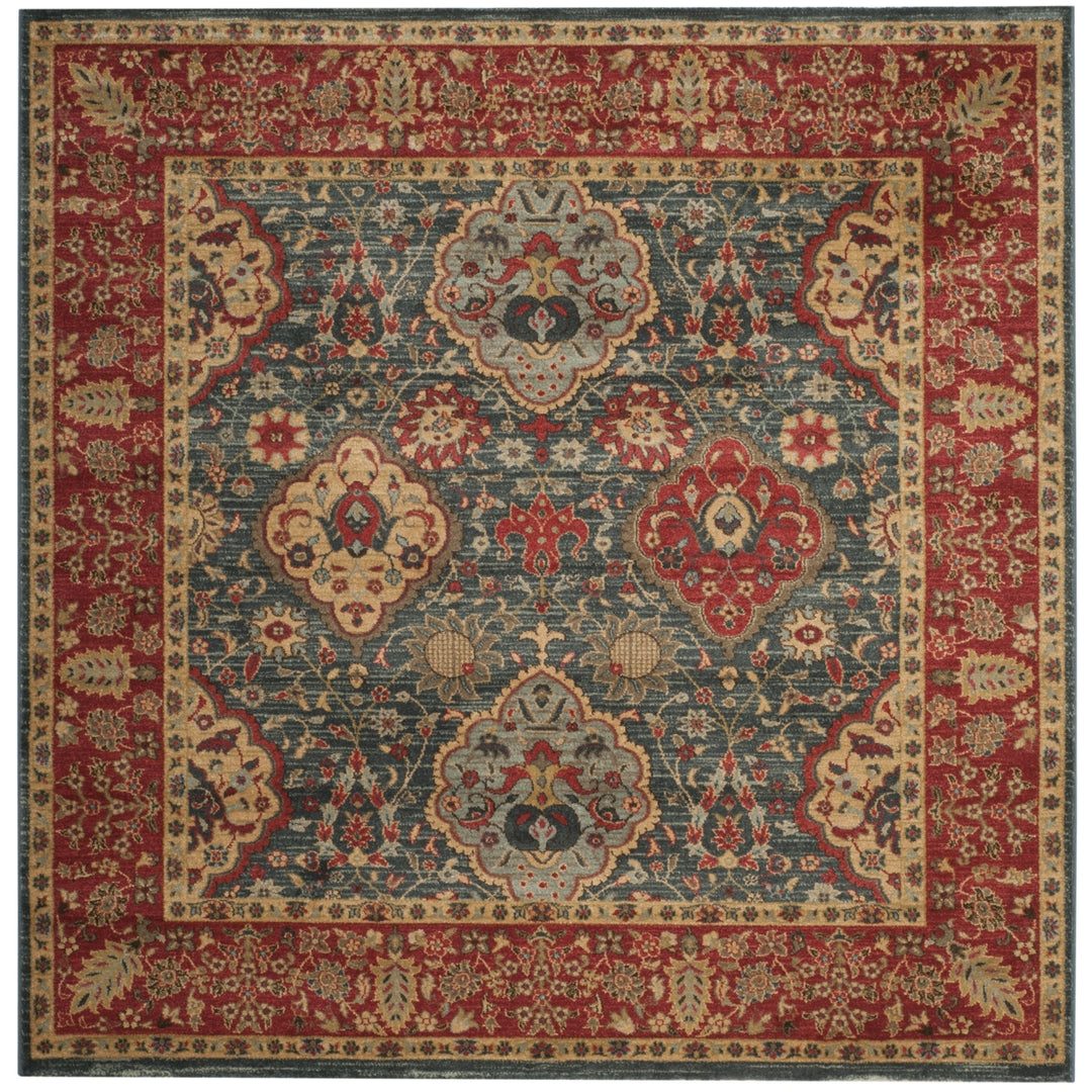 SAFAVIEH Mahal Collection MAH655C Navy / Red Rug Image 6