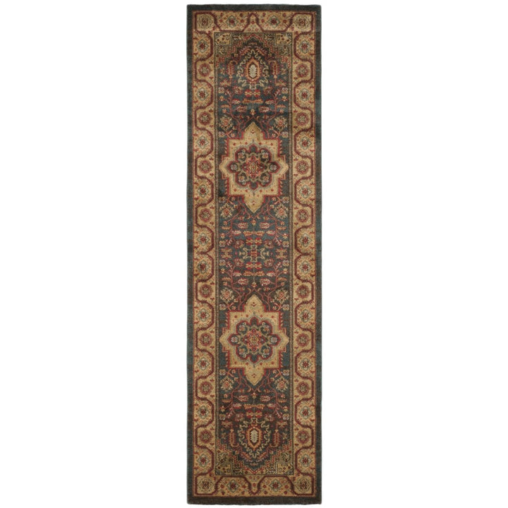 SAFAVIEH Mahal Collection MAH656E Navy / Natural Rug Image 5