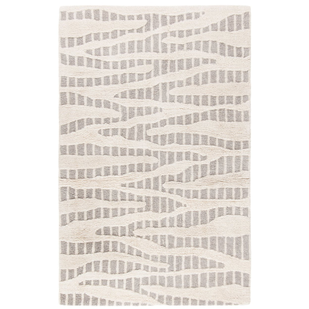 SAFAVIEH Manhattan MAN159F Handmade Grey / Ivory Rug Image 9