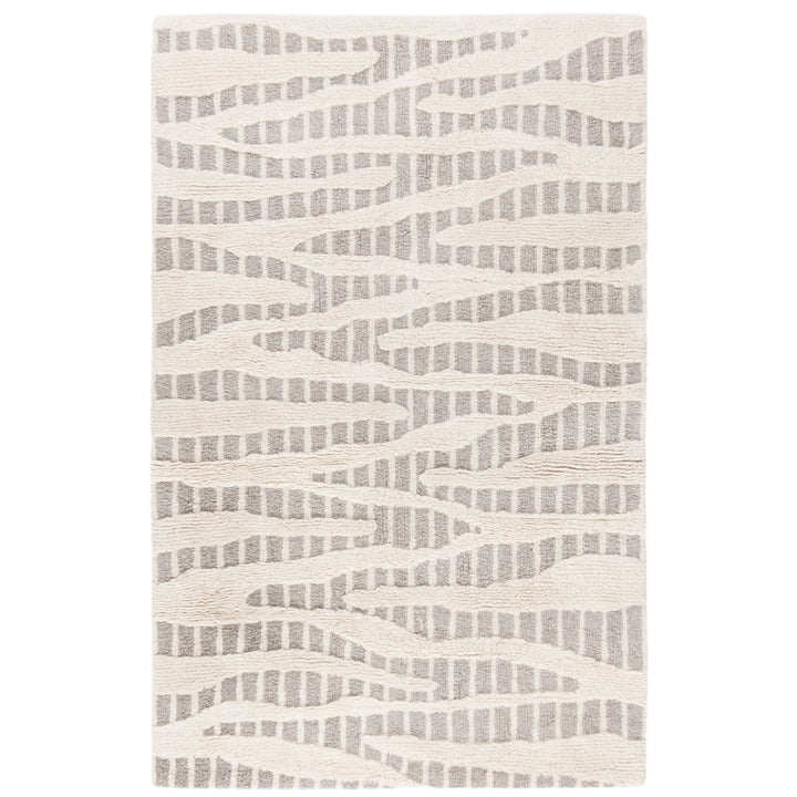 SAFAVIEH Manhattan MAN159F Handmade Grey / Ivory Rug Image 9