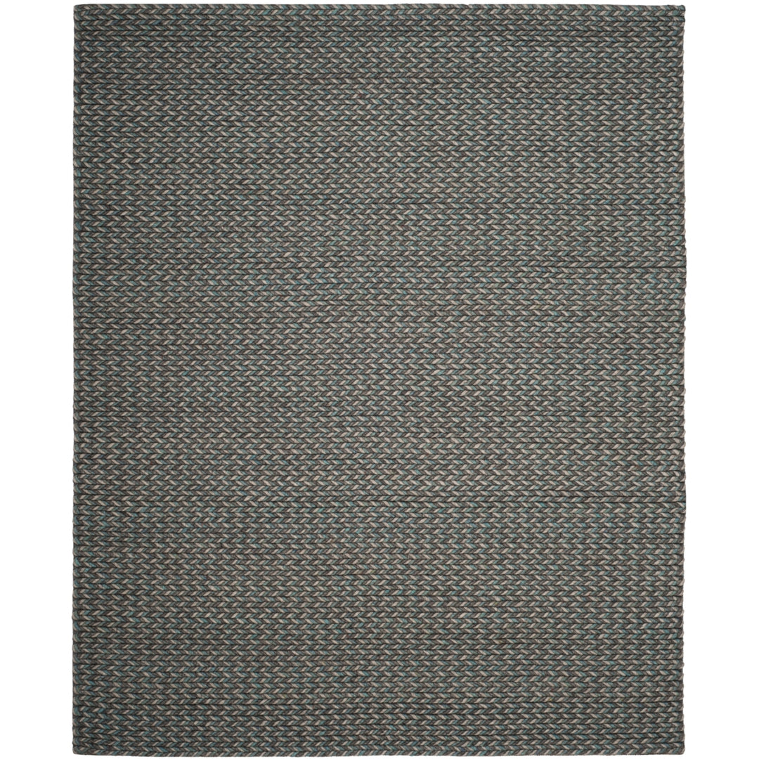 SAFAVIEH Manhattan MAN258C Handmade Turquoise / Grey Rug Image 3