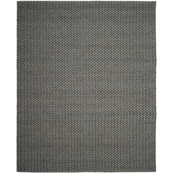 SAFAVIEH Manhattan MAN258C Handmade Turquoise / Grey Rug Image 3