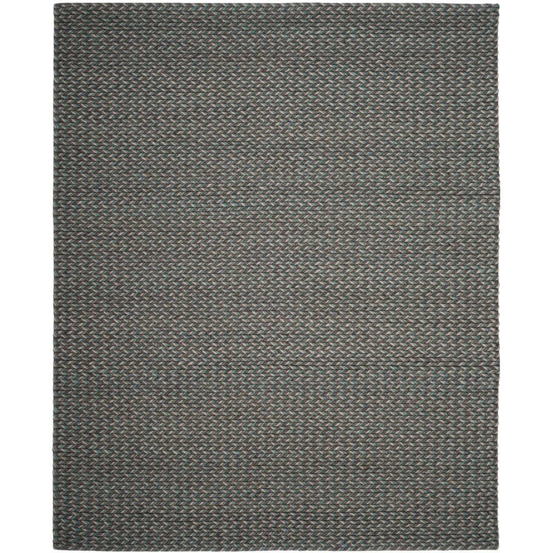 SAFAVIEH Manhattan MAN258C Handmade Turquoise / Grey Rug Image 1