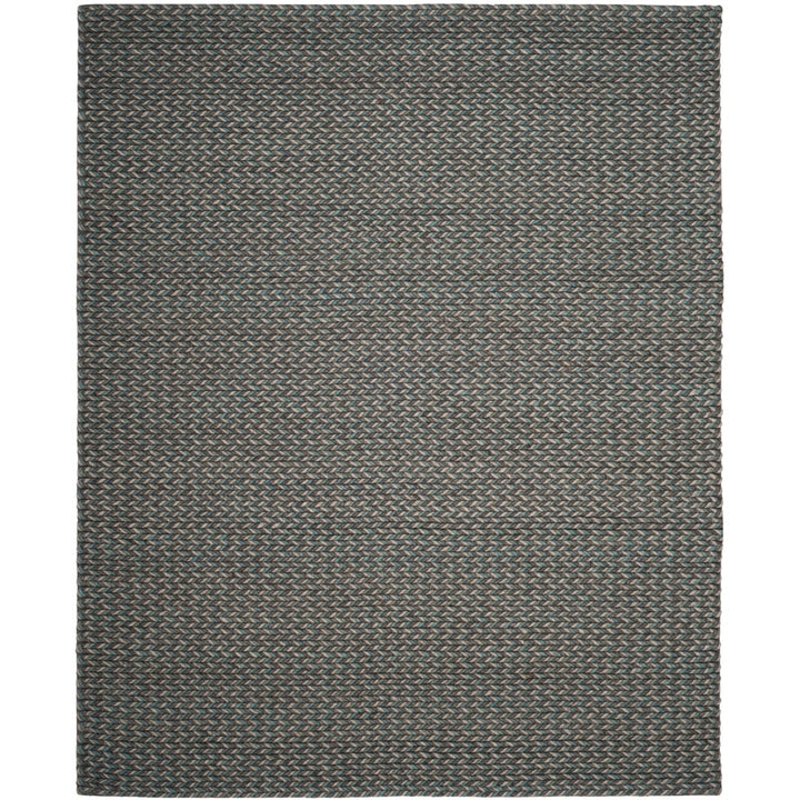 SAFAVIEH Manhattan MAN258C Handmade Turquoise / Grey Rug Image 1