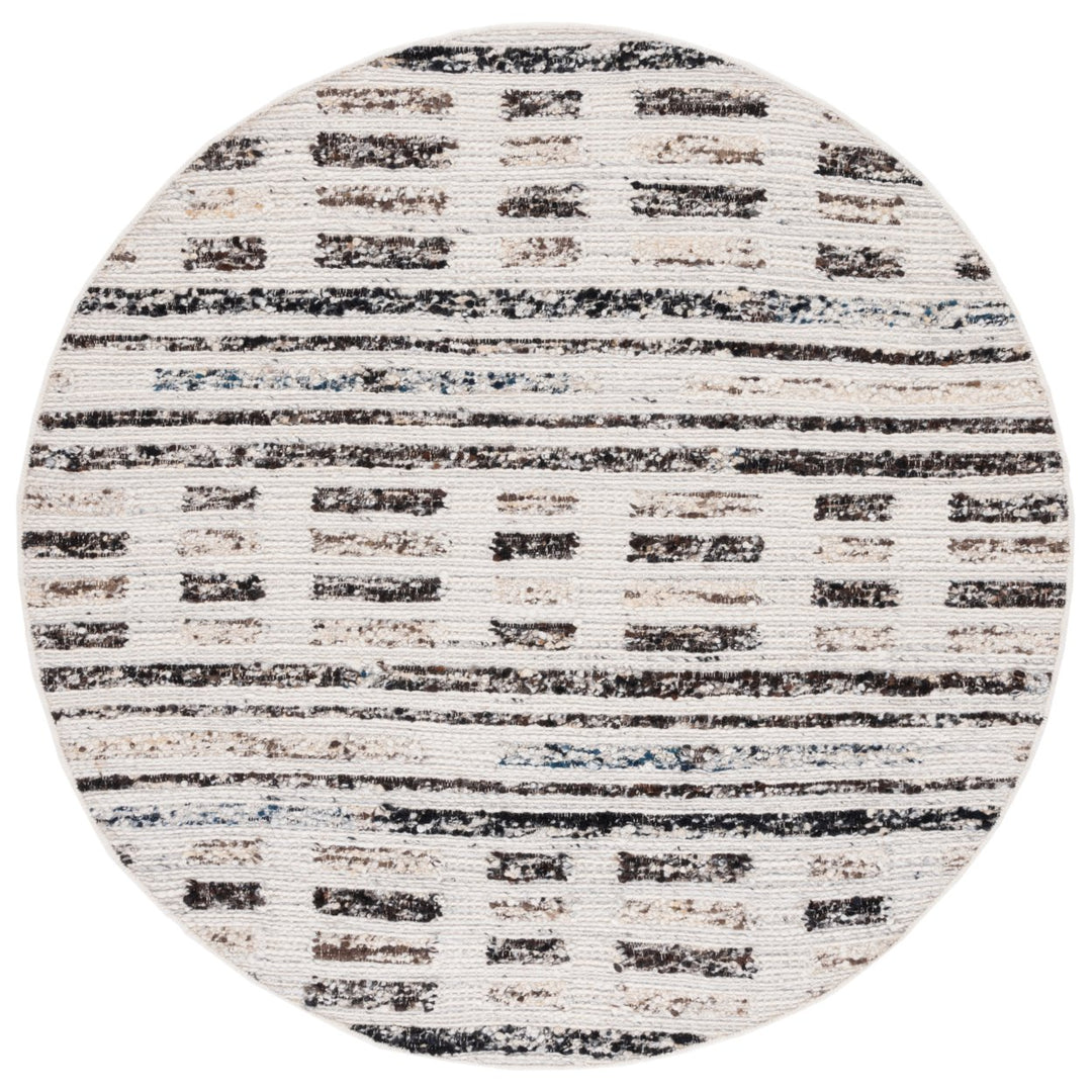 SAFAVIEH Manhattan MAN350A Ivory / Dark Brown Rug Image 4