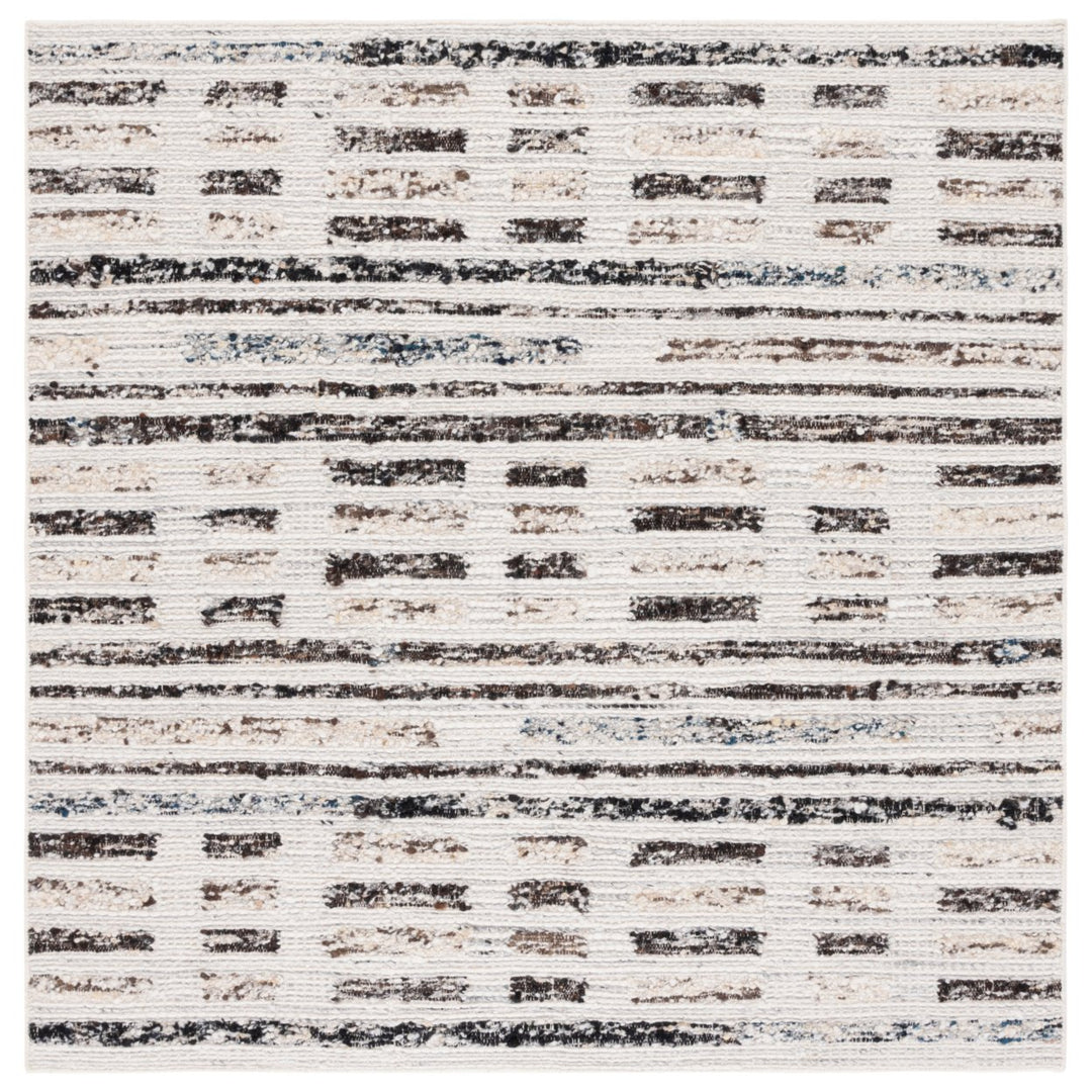 SAFAVIEH Manhattan MAN350A Ivory / Dark Brown Rug Image 6