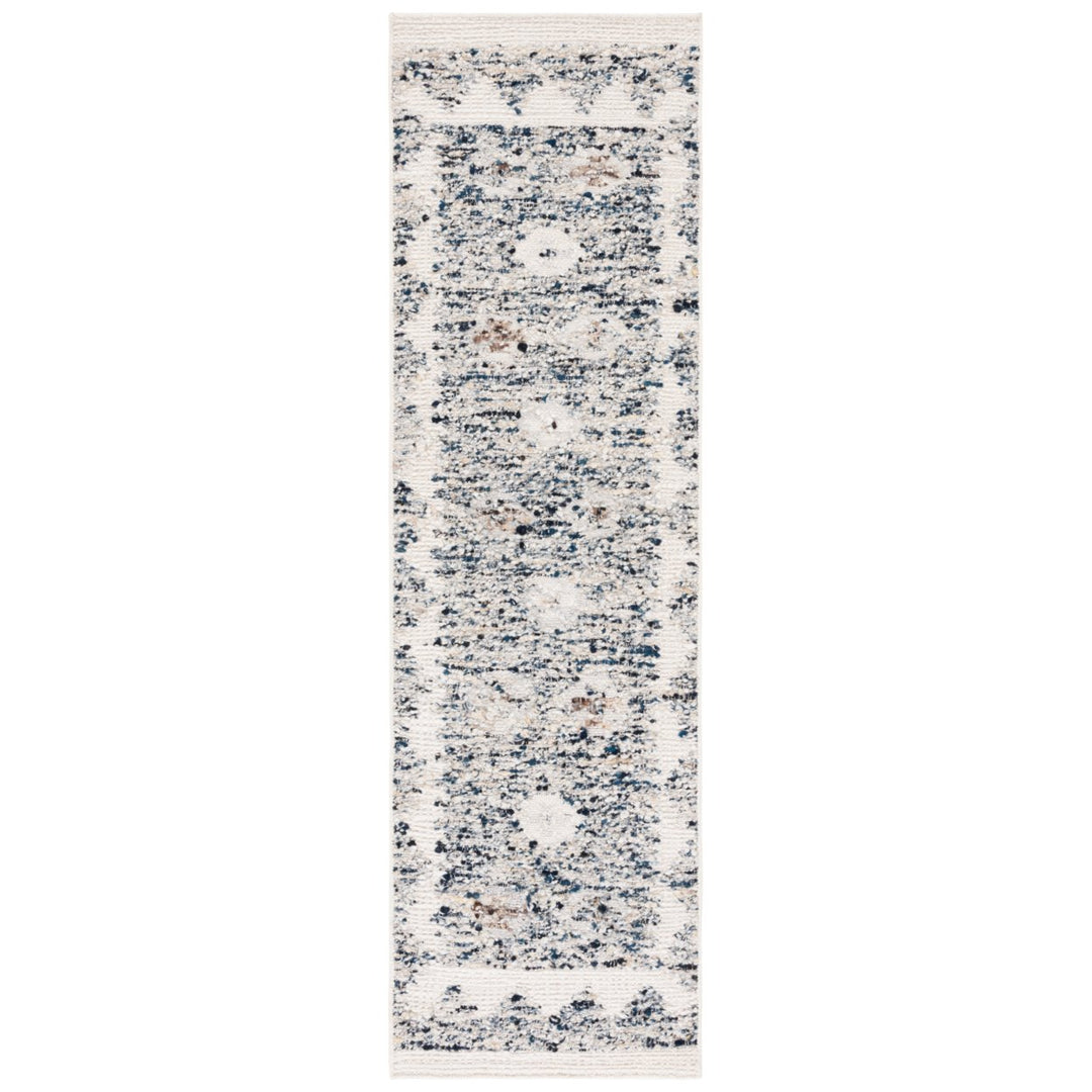 SAFAVIEH Manhattan MAN351A Handwoven Ivory / Blue Rug Image 1