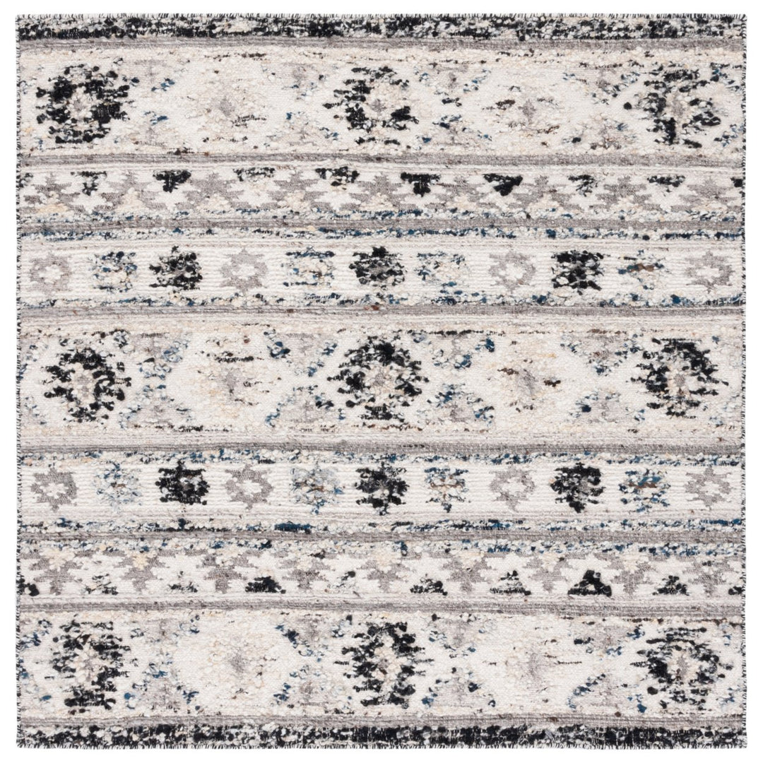 SAFAVIEH Manhattan MAN353A Handwoven Ivory / Black Rug Image 6