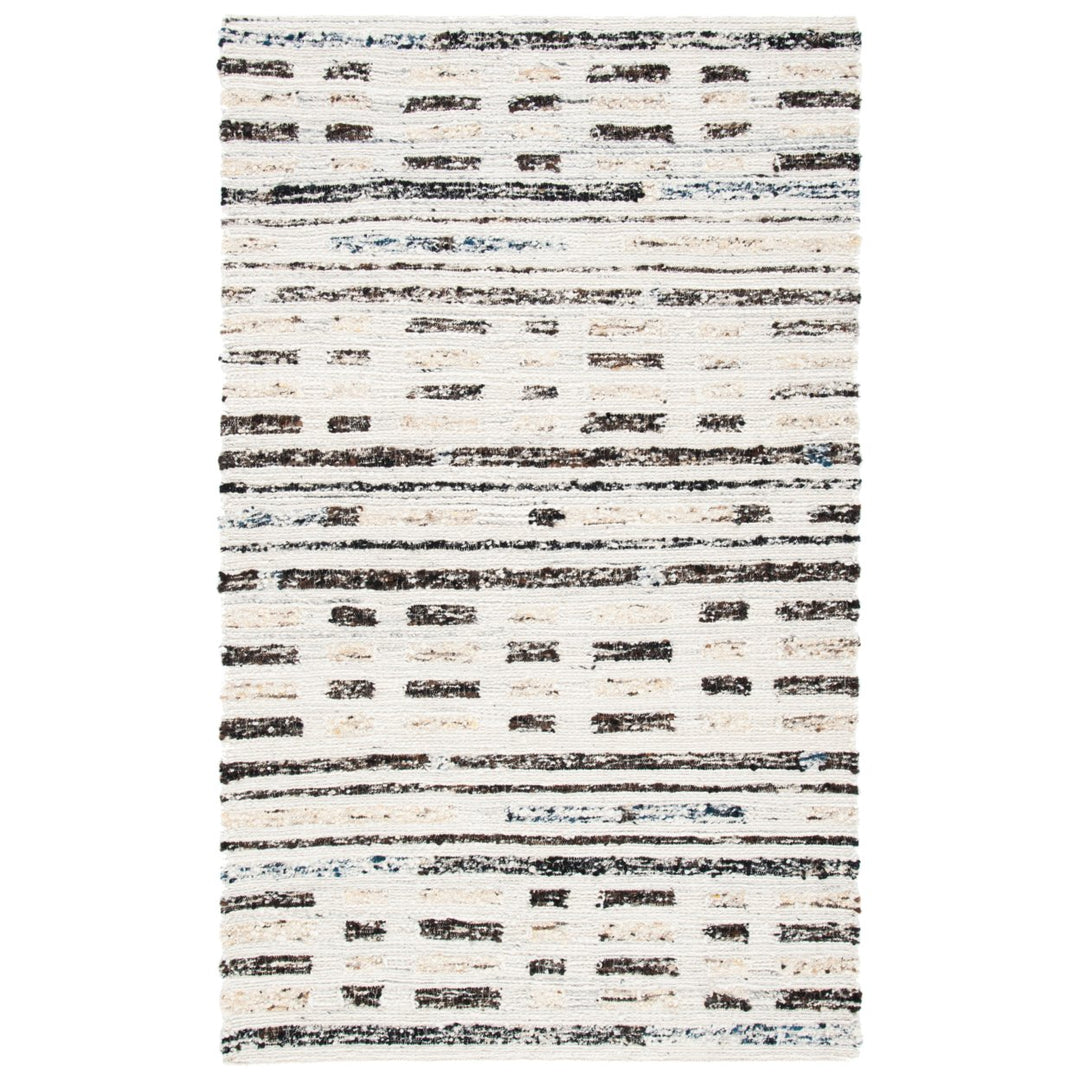 SAFAVIEH Manhattan MAN350A Ivory / Dark Brown Rug Image 10