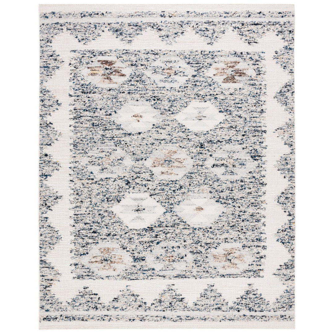 SAFAVIEH Manhattan MAN351A Handwoven Ivory / Blue Rug Image 1