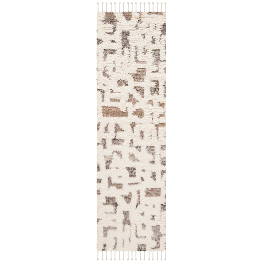 SAFAVIEH Manhattan MAN458F Hand-knotted Ivory / Grey Rug Image 3