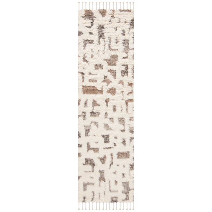 SAFAVIEH Manhattan MAN458F Hand-knotted Ivory / Grey Rug Image 1