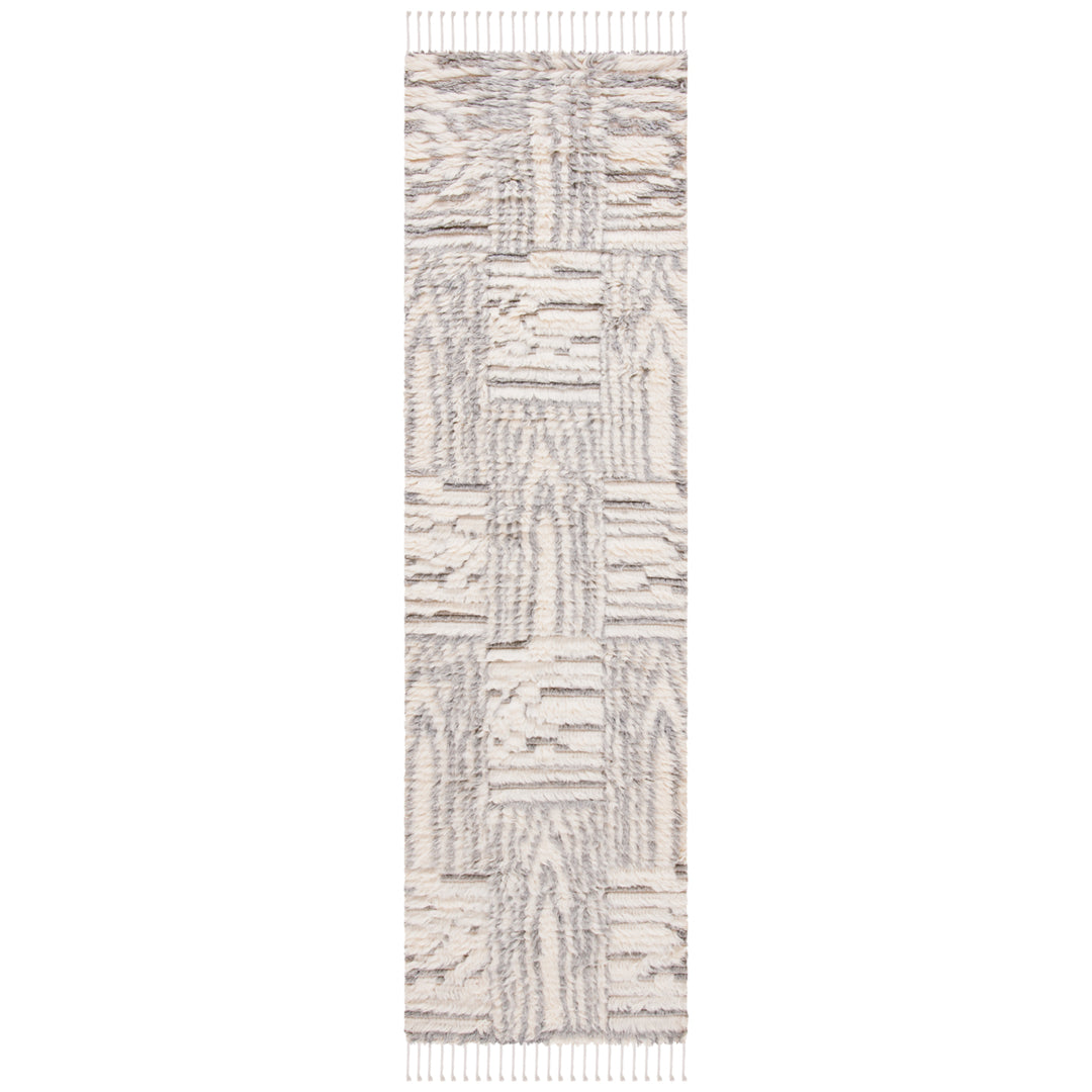 SAFAVIEH Manhattan MAN464F Hand-knotted Ivory / Grey Rug Image 3