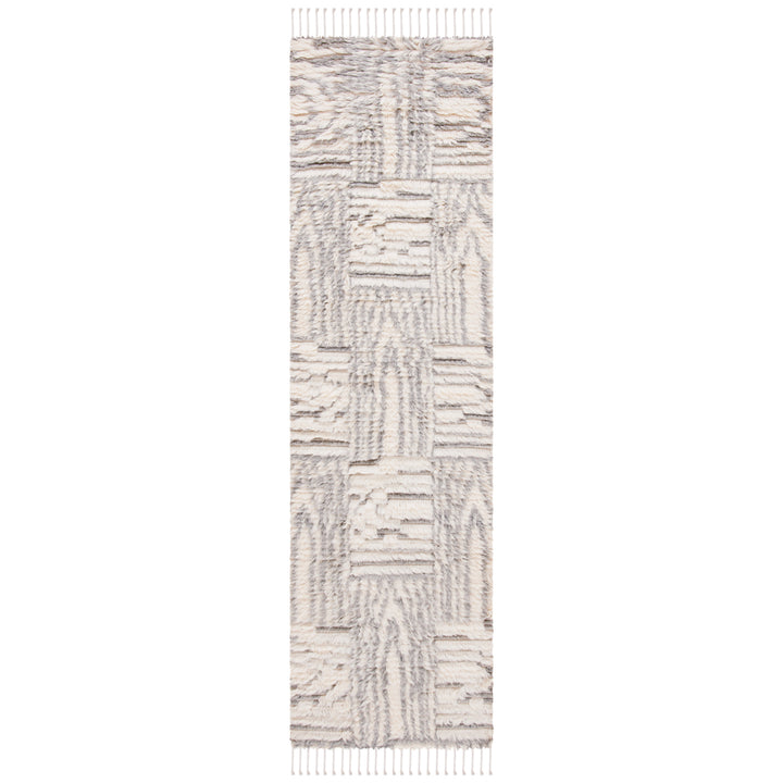 SAFAVIEH Manhattan MAN464F Hand-knotted Ivory / Grey Rug Image 3