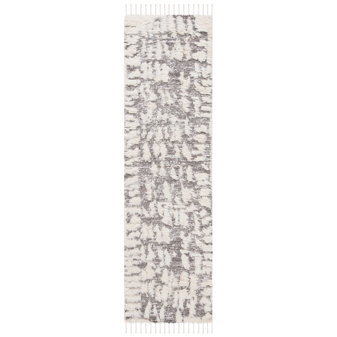 SAFAVIEH Manhattan MAN469F Hand-knotted Ivory / Grey Rug Image 1