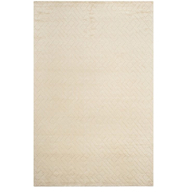 SAFAVIEH Manhattan Shag MAN911A Handmade Ivory Rug Image 1