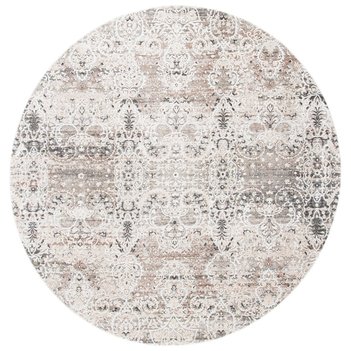 SAFAVIEH Mayflower Collection MAY222B Beige / Grey Rug Image 4