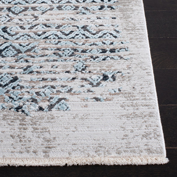 SAFAVIEH Mayflower Collection MAY257B Ivory / Blue Rug Image 3