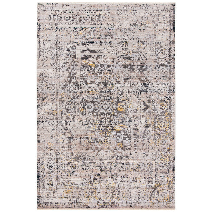 SAFAVIEH Mayflower Collection MAY284F Grey / Gold Rug Image 1