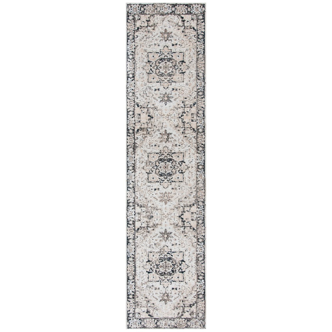 SAFAVIEH Mayflower Collection MAY293B Beige / Grey Rug Image 5