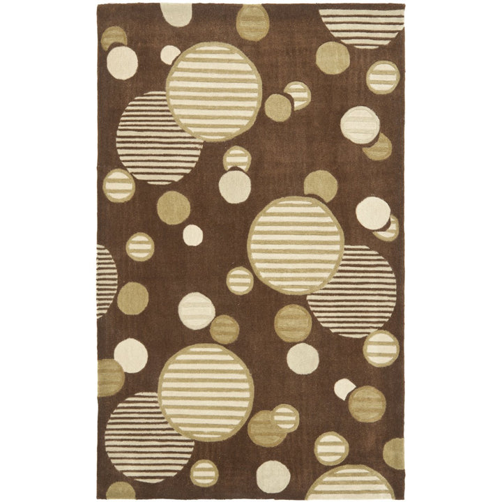 SAFAVIEH MDA619B Modern Art Brown / Multi Image 2