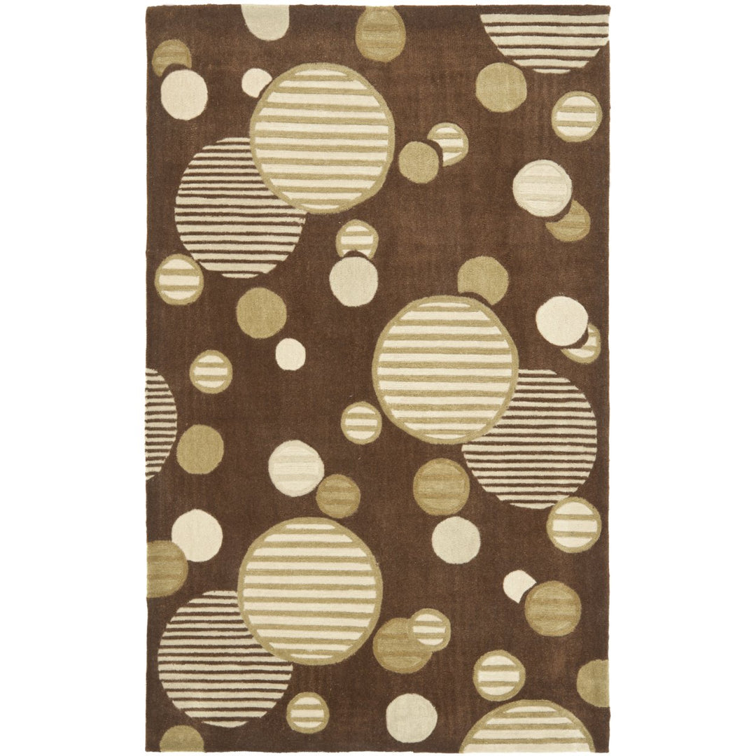 SAFAVIEH MDA619B Modern Art Brown / Multi Image 1