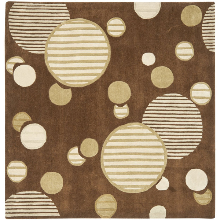 SAFAVIEH MDA619B Modern Art Brown / Multi Image 3