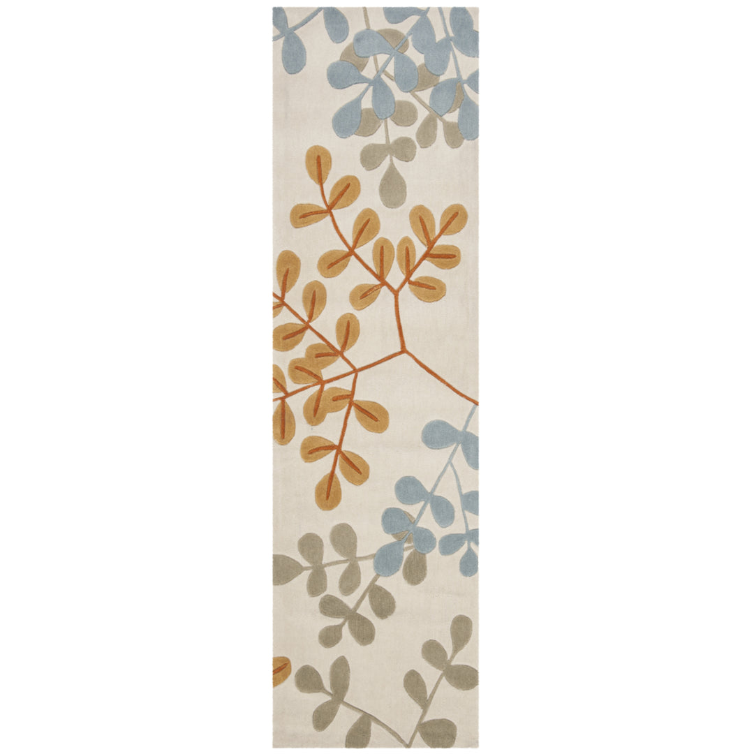 SAFAVIEH Modern Art MDA624A Handmade Ivory / Multi Rug Image 4