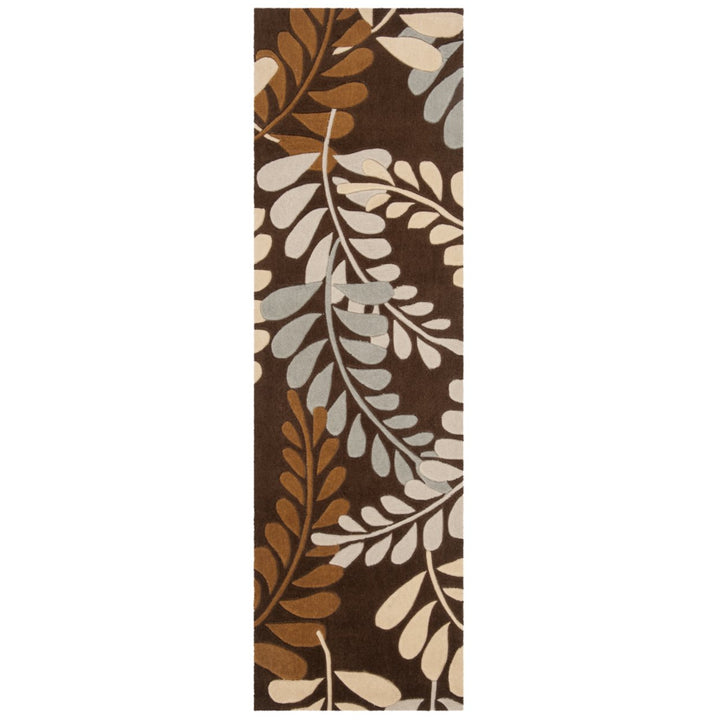 SAFAVIEH Modern Art MDA625A Handmade Brown / Multi Rug Image 5