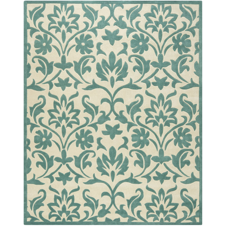 SAFAVIEH Modern Art MDA635A Ivory / Light Blue Rug Image 1