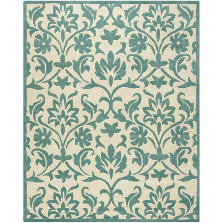 SAFAVIEH Modern Art MDA635A Ivory / Light Blue Rug Image 1