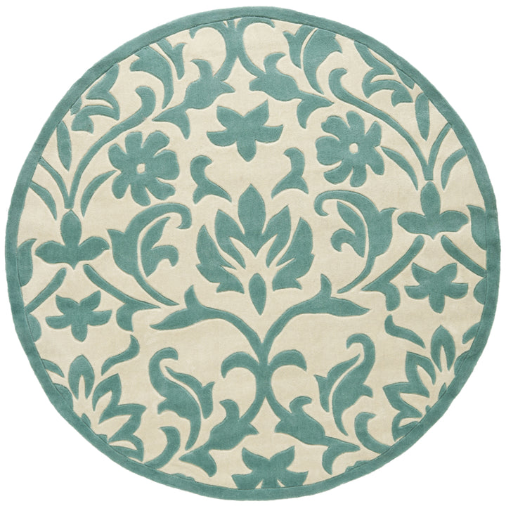 SAFAVIEH Modern Art MDA635A Ivory / Light Blue Rug Image 4