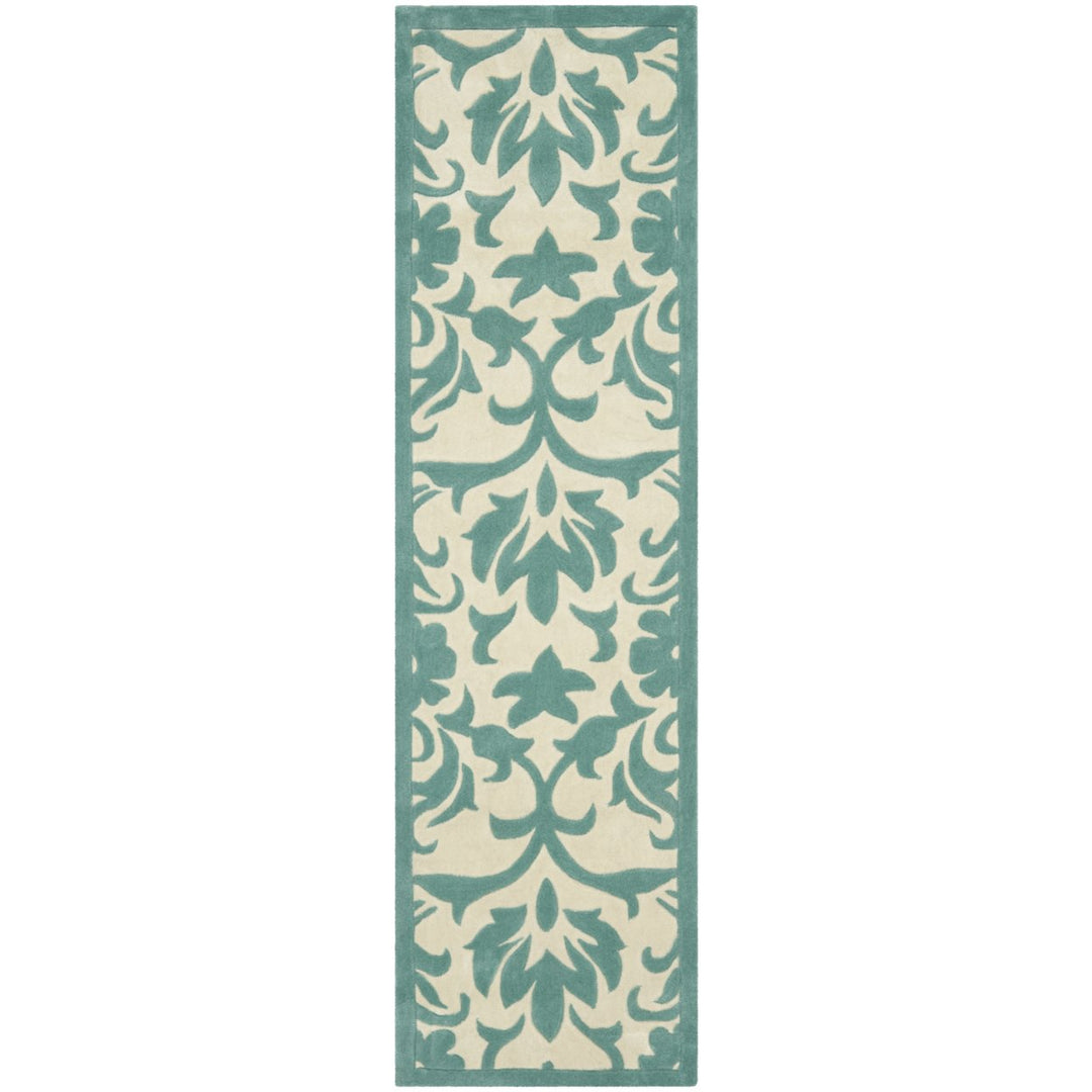 SAFAVIEH Modern Art MDA635A Ivory / Light Blue Rug Image 5