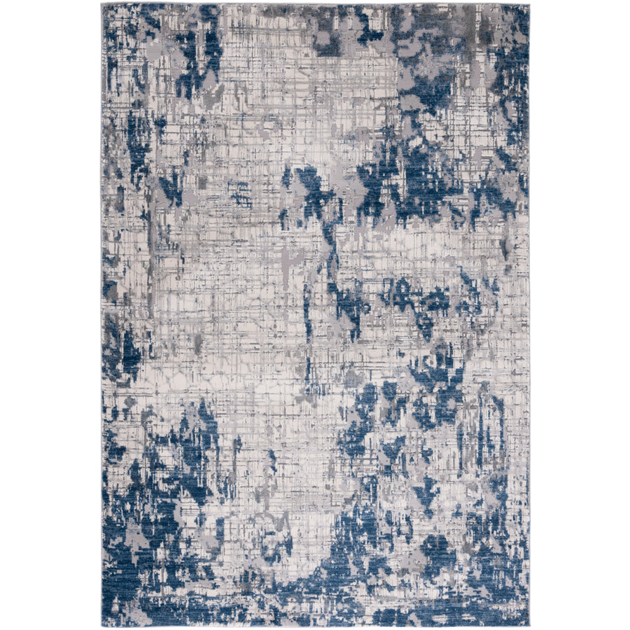 SAFAVIEH Meadow Collection MDW178A Ivory Grey / Blue Rug Image 1