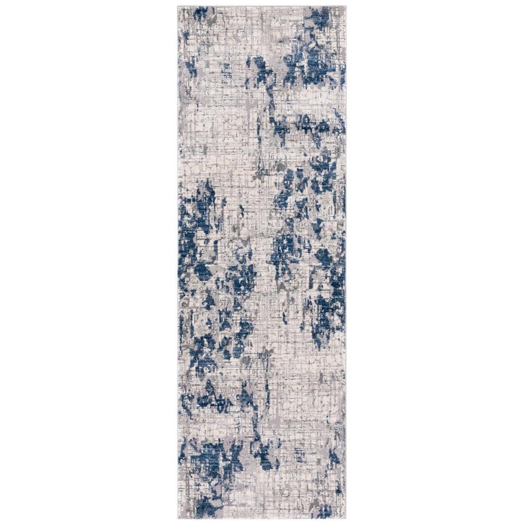 SAFAVIEH Meadow Collection MDW178A Ivory Grey / Blue Rug Image 1