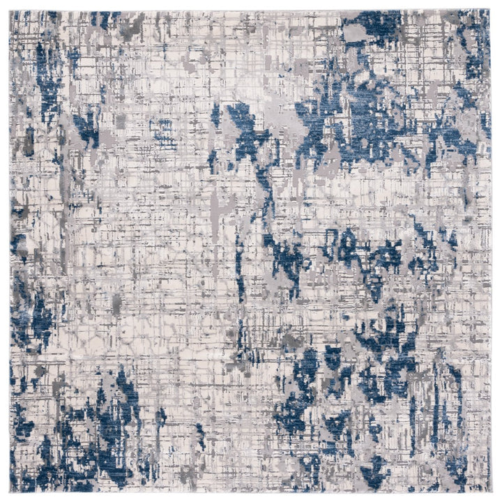 SAFAVIEH Meadow Collection MDW178A Ivory Grey / Blue Rug Image 1